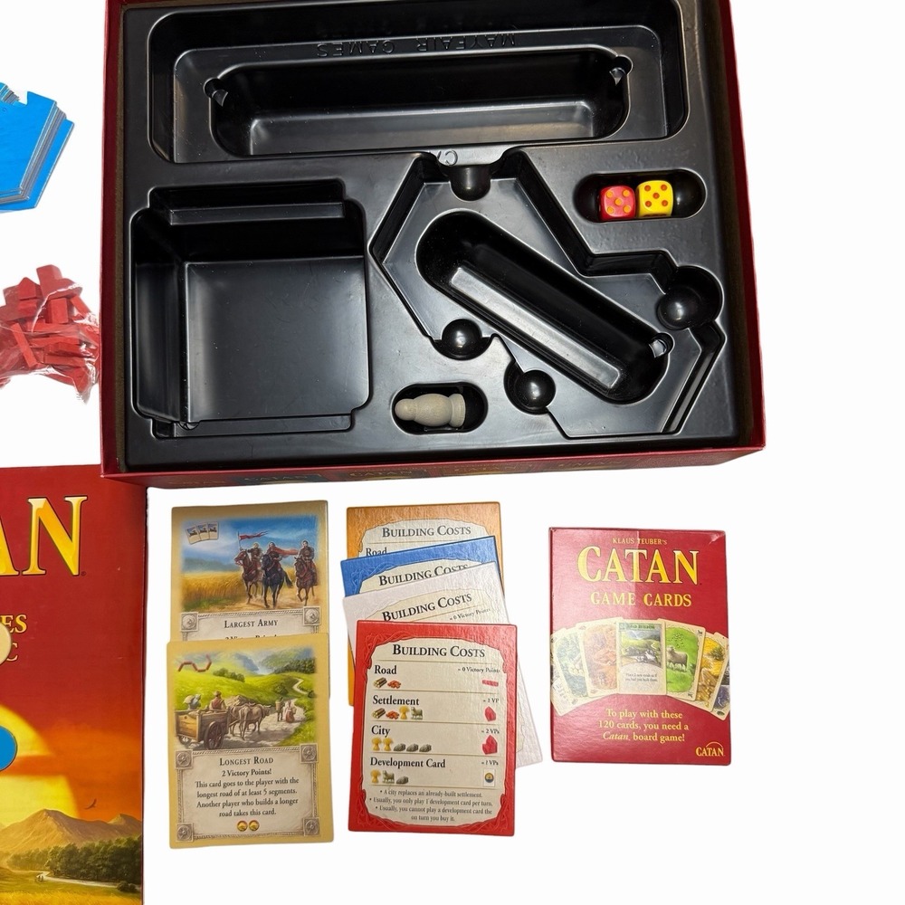 Settlers of Catan Board Game Klaus Teuber Not Complete Parts Pieces - Picture 3 of 7